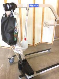 MSRP $2500 Invacare Reliant 450 Battery-Powered Lift&nbsp450 lb. Capacity &amp 4.5 (under the bed clearance allows easy access) Plus Height Range Allows Lifting From Floor &amp High Surface - Includes Sling &amp Charger Great Working Condition