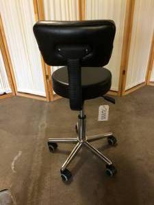 Office Clinic Pneumatic Adjustable Stool with Back - Excellent Condition