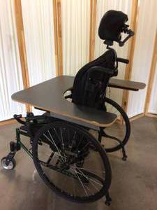 MSRP $2000&nbspQuickie 2 Lite Folding Lightweight Wheelchair with Tray - Good Condition
