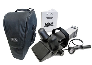 lot 1 image: WOW Saunders Cervical Traction Device Neck Therapy Machine w Case & Manual - Great Working Condition