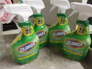 4 - 32 oz Bottles Clorox Cleaner an...