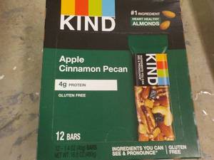 Box of 12 Kind Apple Cinnamon Pecan...