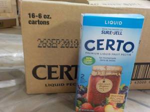 2 Cases 16 - 6 oz Cartons Certo Sur...