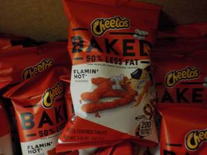 2 Cases Cheetos Hot Baked Snacks p...