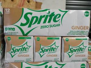 4 - 12 packs Sprite Ginger Zero Sug...