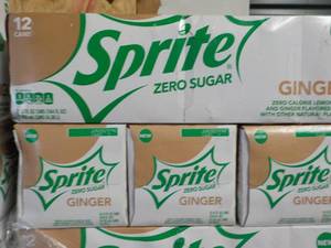 4 - 12 packs Sprite Ginger Zero Sug...