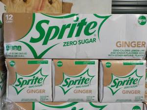 4 - 12 packs Sprite Ginger Zero Sug...