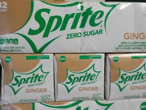 4 - 12 packs Sprite Ginger Zero Sug...
