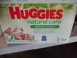 Huggies sensitive baby wipes