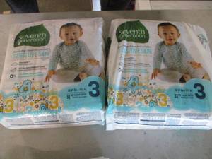 Seventh generation diapers - 62 count
