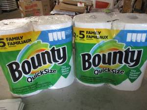 4 Rolls of Bounty Paper Towels...