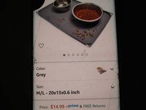 2 - 20 x 30 Pet Food Rubber Mats...