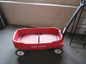 Plastic Wagon -could pull children...