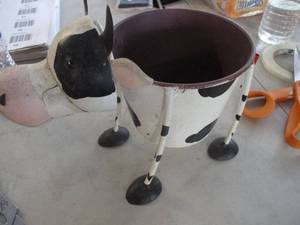 Cow Garden Pot Decoration...