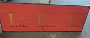 Live Laugh Love Canvas Print 30 x 1...