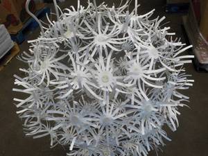 Paper and Metal Chandelier 26 diam...