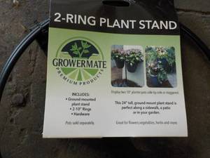 Set of 2 - 2 Ring Metal Plant Stand...