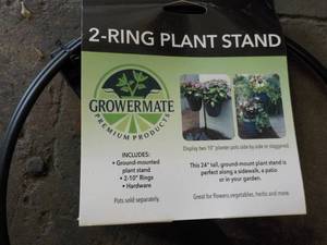 Set of 2 - 2 Ring Metal Plant Stand...