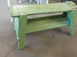 Green Painted Rustic Bench 53 x 12x...