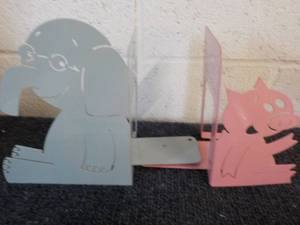 Metal Bookends...