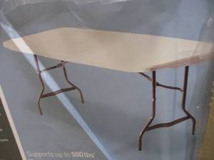 Real Space  Plastic 6 ft Foldable T...