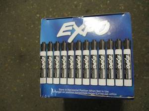 36 Black Expo Dry Erase Markers...