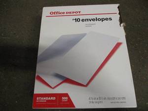 Office Depot #10 Envelopes- 500 cou...