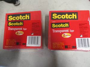 4 Rolls of Scotch Transparent Tape...