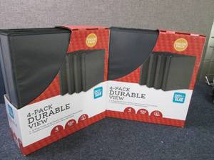lot 14 image: 2 - 4pks DuraView 1 inch 3Ring Bind...