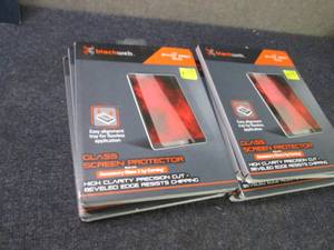 lot 17 image: 7 BlackWeb Glass Screen Protectors ...