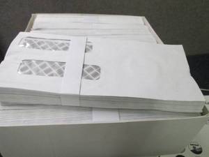 lot 31 image: 3- 500 pks Double Window Self Seal ...