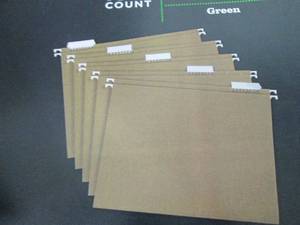 lot 33 image: Large Lot of Letter Size Hanging Fo...