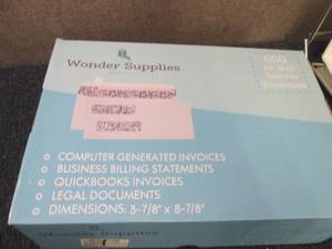 lot 43 image: 600 ct Box of #9 Security Envelopes...