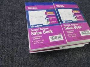 lot 57 image: 10 pks Sales Books 2 Part Form...