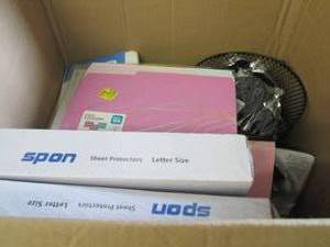 lot 60 image: Box of Assorted Business & School I...