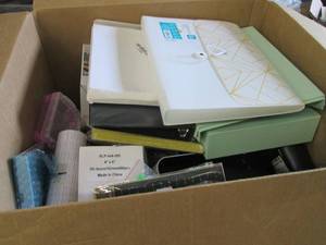 lot 61 image: Box of Assorted Business & School I...