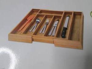lot 104 image: Honey Can Do Expandable Cutlery Org...