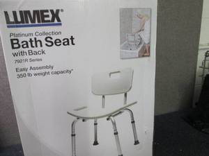 lot 140 image: Lumex Platinum Collection Bath Seat...