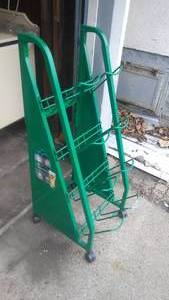 lot 27 image: Heineken 8 Mini-Keg Metal Display Stand