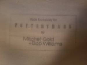 lot 206 image: Pottery Barn Barn Red Armchair by Mitchell Gold & Bob Williams
