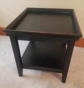 lot 212 image: Contemporary Black Side Table