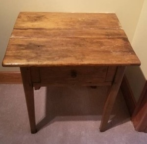 lot 211 image: Antique Farmhouse Side Table