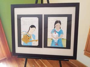 lot 24 image: Amy Rice Original Fine Art- She Thought She Was a Cat