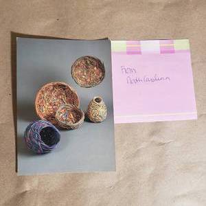 lot 69 image: Carla Filippeli Random Weave Basket Art