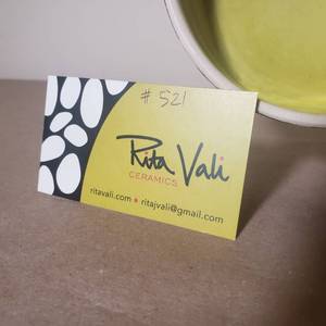 lot 55 image: Modern Form Chip and Dip Bowl by Rita Vali (CO.)