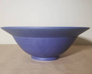 lot 90 image: Modern Contemporary Thrown Serving Bowl signed Bonaie