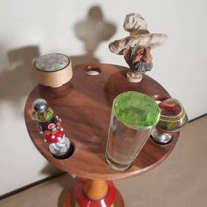 lot 222 image: Lathe Turned Wine Stopper Display by Tyler David (MN)