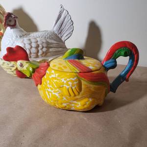 lot 300 image: Coo Coo for Chickens Jar Collection