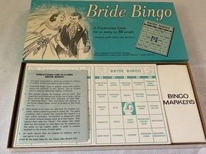 lot 3 image: Vintage Bride Bingo Game