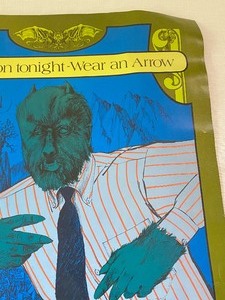 lot 30 image: Vintage Full Moon Tonight Poster